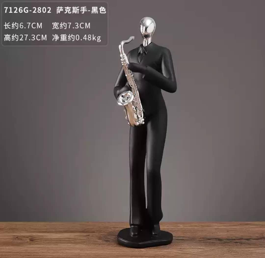 Trumpet Man Figurine Statue decor (Instant Pickup)