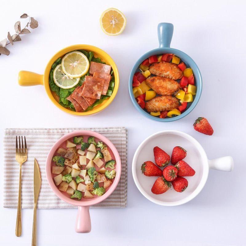 Ceramic Bowl with Handle (Instant Pickup)