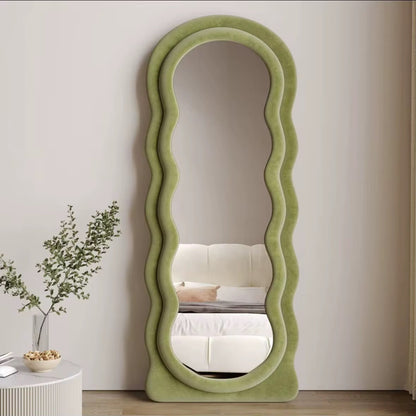 Aesthetic Wavy Floor mirror (Instant Pickup)