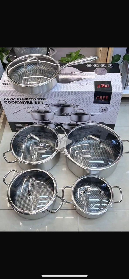 10pcs OSFE 1758 Pot Set (Instant Pickup)