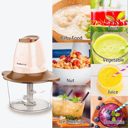 SOKANY ELECTRIC MINI WONDER CHOPPER (Instant Pickup)