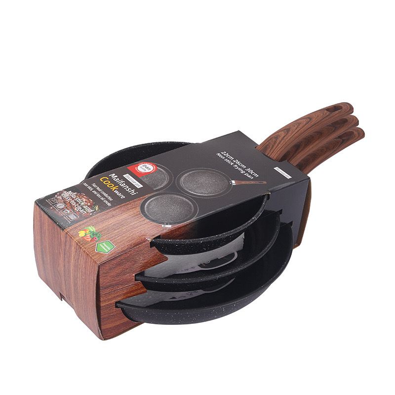 Wooden handle Non-stick fry pan (Instant Pickup)