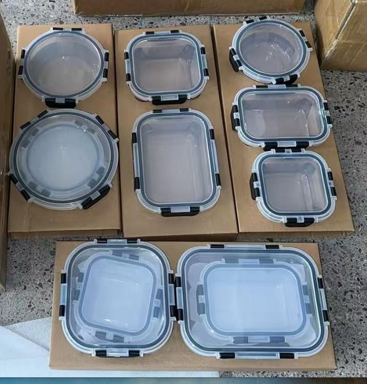 12pcs Glass Storage Plate Set