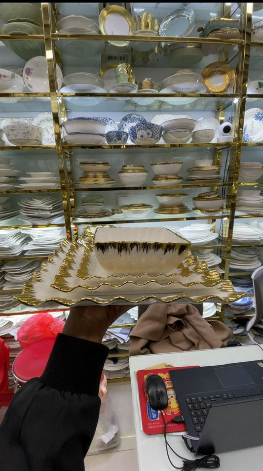 16pcs Queens DinnerWare Plate Set (Instant Pickup)