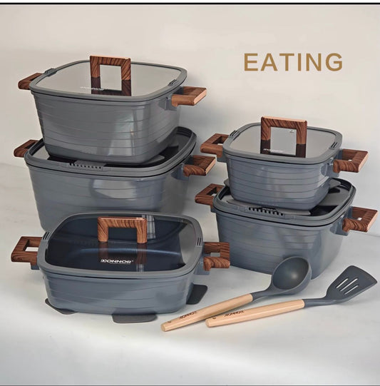 DONNOR 2 Crest Non-Stick Cookware Pot Set (Instant Pickup)