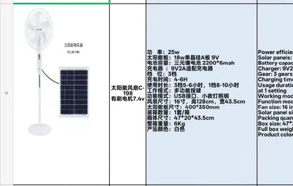 Solar fan 10 Hour Long Lasting (Instant Pickup)