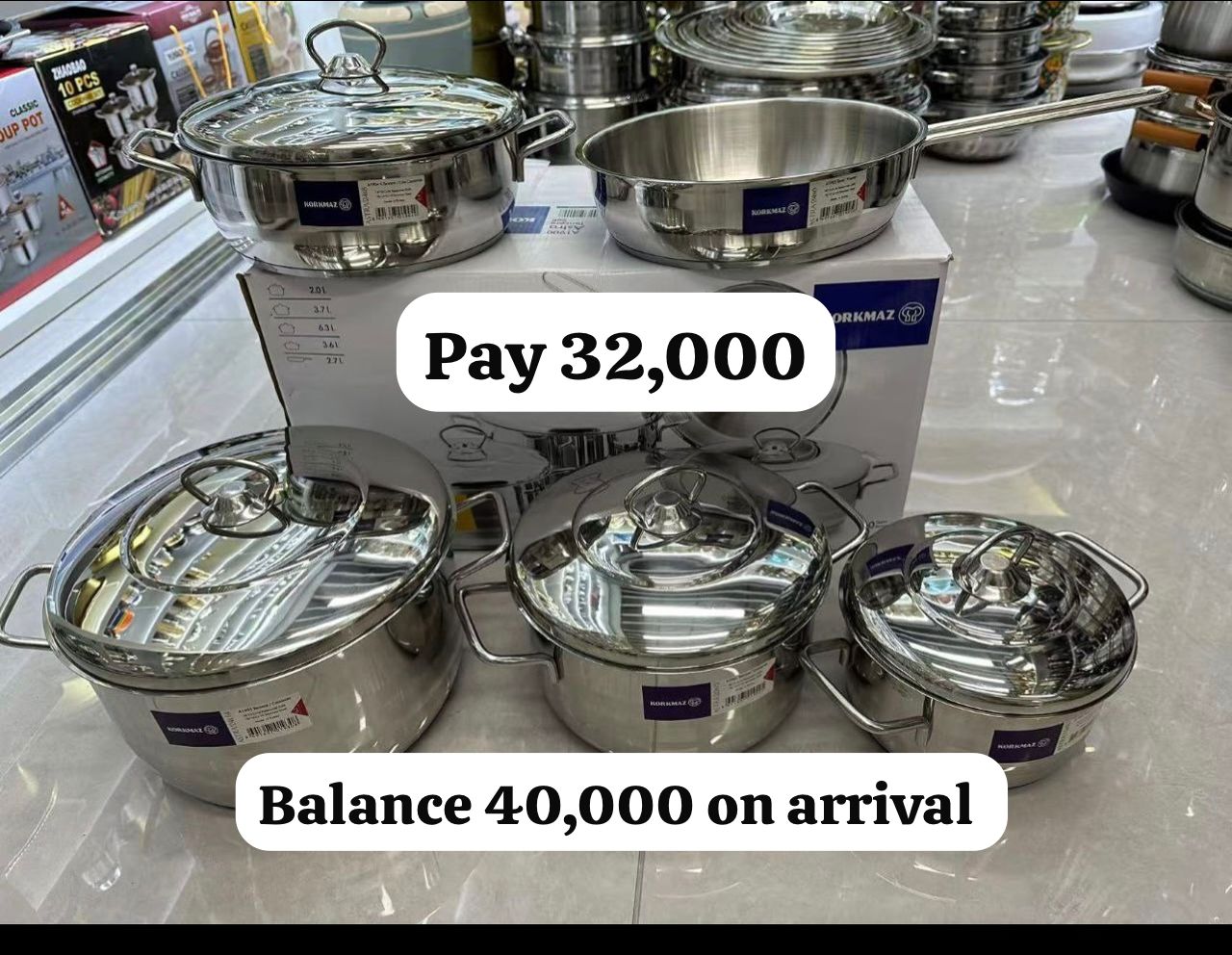 KORKMAZ A1900 Astra Pot Set (Instant Pickup)
