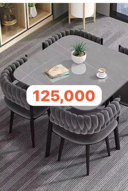 6 and 4 Chair dining Set square 150cm