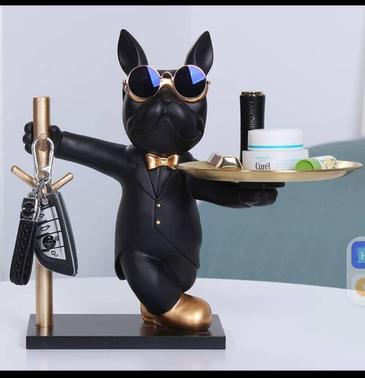 Suited Cat Remote and Key Holder Figurine Statue decor (Instant Pickup)