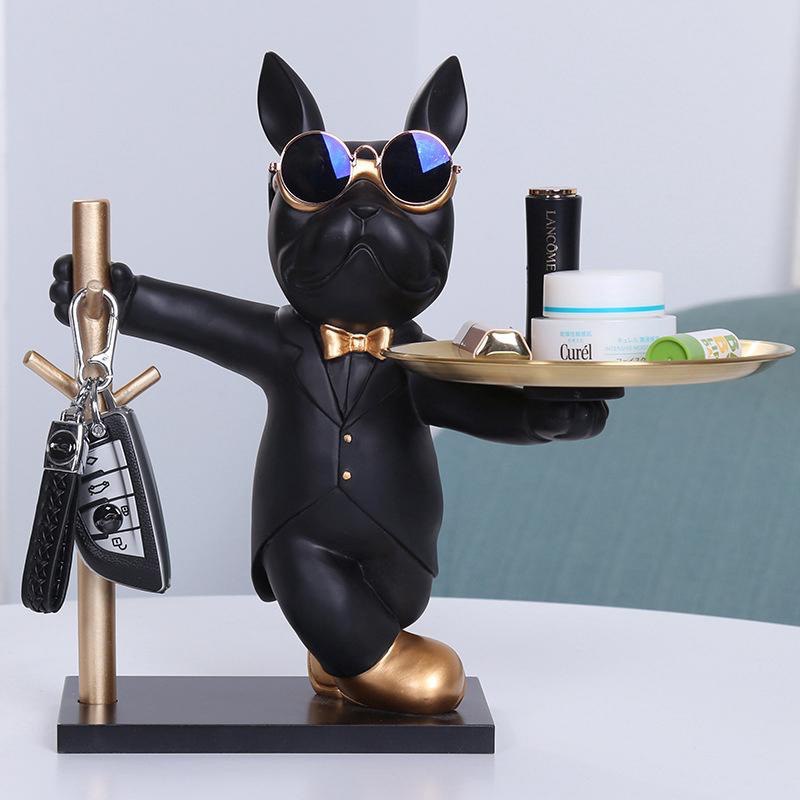 Suited Cat Remote and Key Holder Figurine Statue decor (Instant Pickup)