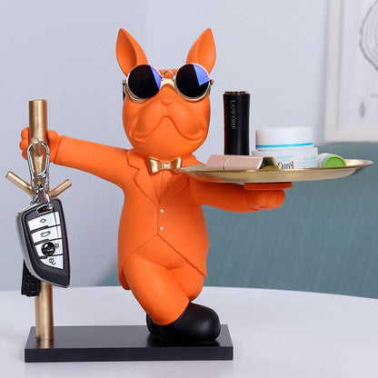Suited Cat Remote and Key Holder Figurine Statue decor (Instant Pickup)