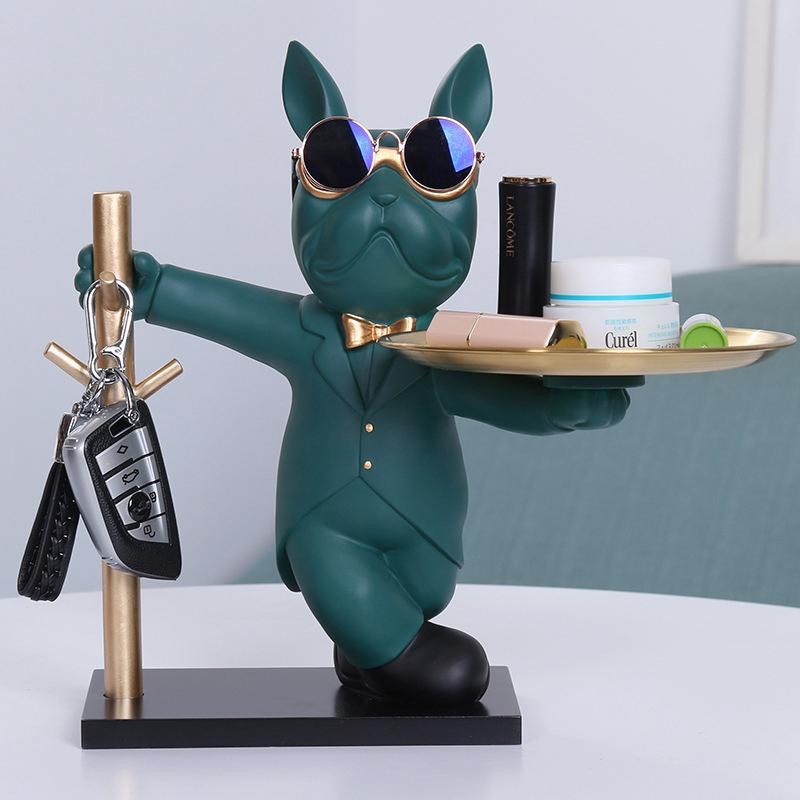 Suited Cat Remote and Key Holder Figurine Statue decor (Instant Pickup)