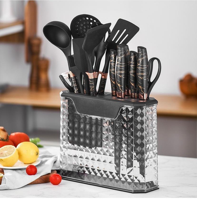 Nonstick silicone kitchenware with knife set (Instant Pickup)