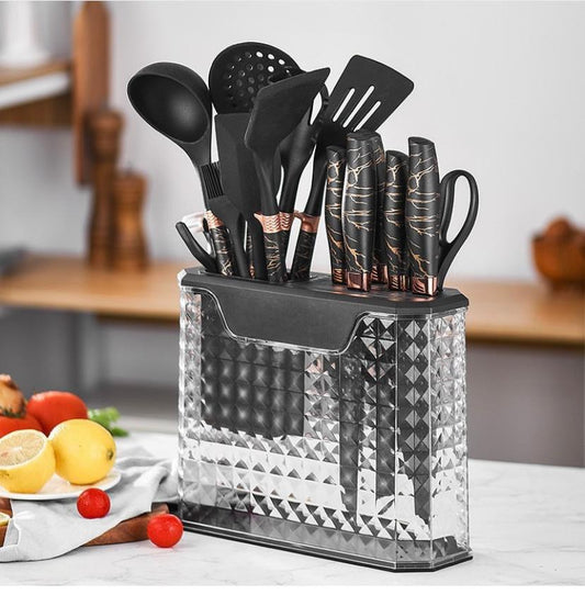 Nonstick silicone kitchenware with knife set (Instant Pickup)