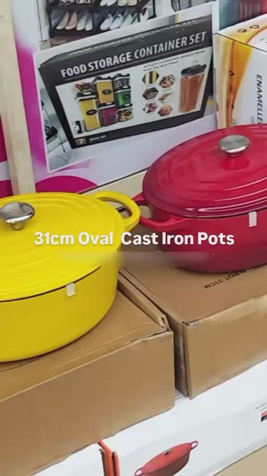 31cm Cast iron oval Pot (Instant Pickup)