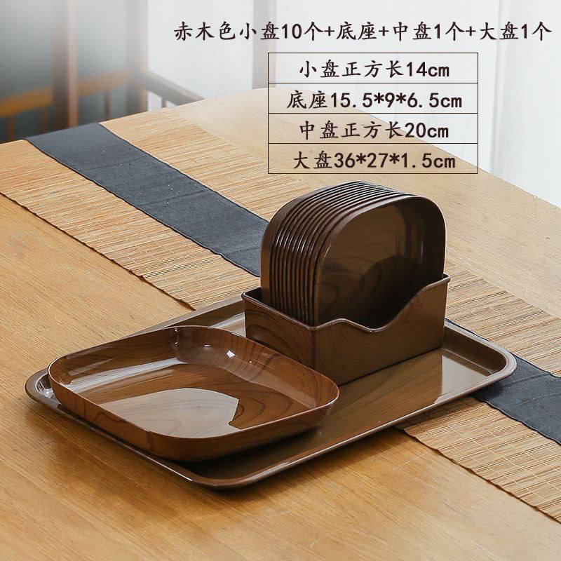 Dish Plate with Tray (10pcs) (Instant Pickup)
