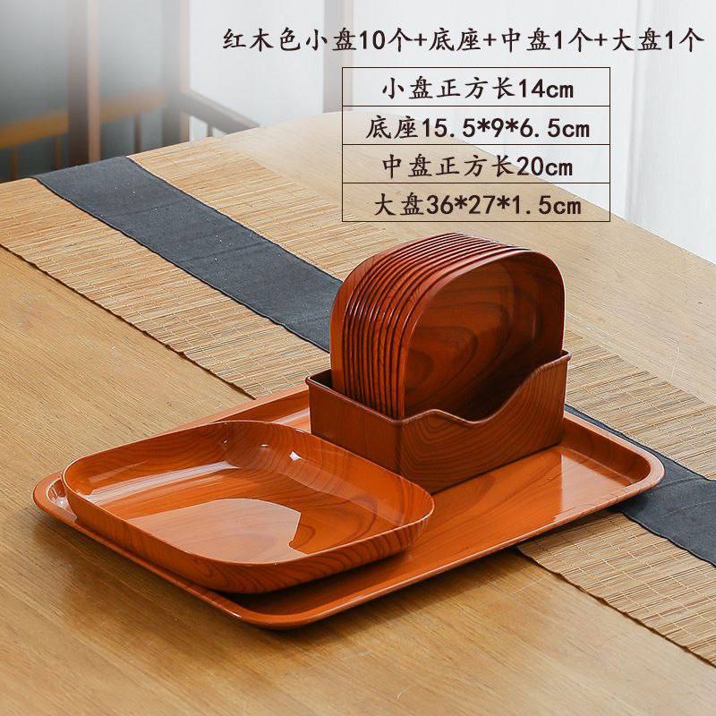 Dish Plate with Tray (10pcs) (Instant Pickup)