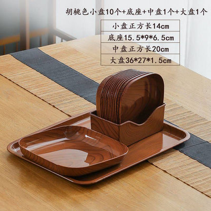 Dish Plate with Tray (10pcs) (Instant Pickup)